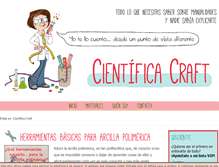 Tablet Screenshot of cientificacraft.com